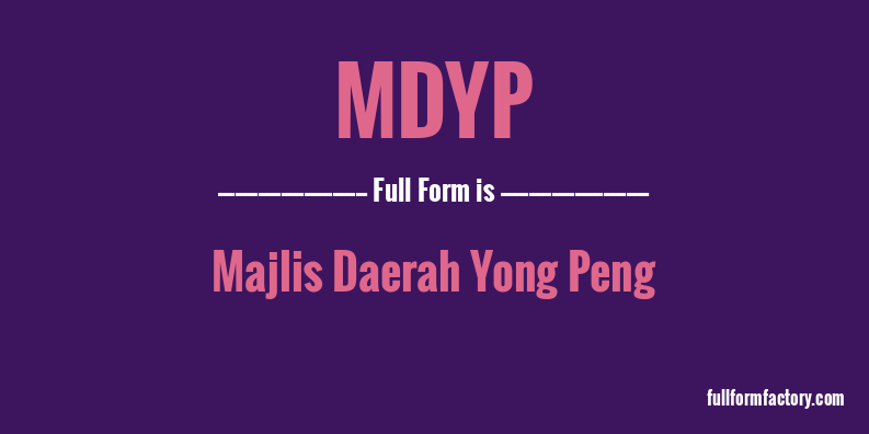 mdyp-full-form