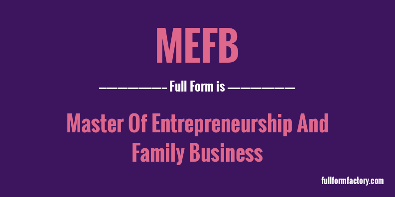 mefb-full-form