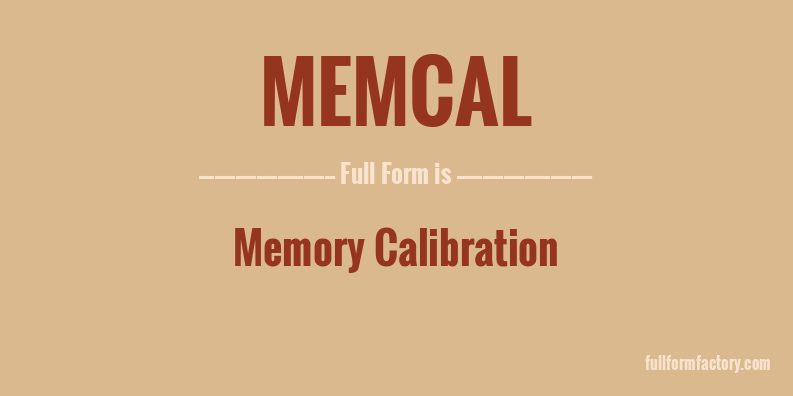 memcal-full-form