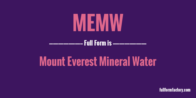 memw-full-form