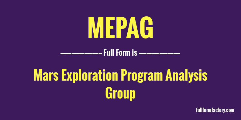 mepag-full-form