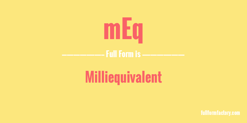 meq-full-form