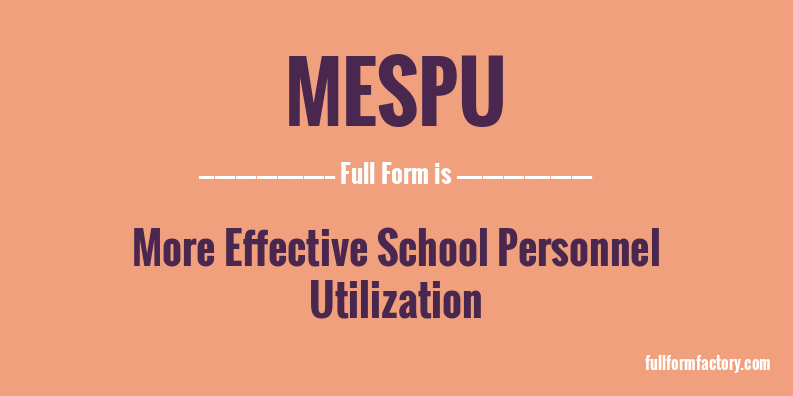 mespu-full-form