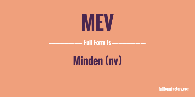 mev-full-form