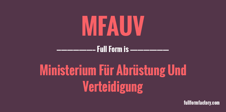 mfauv-full-form