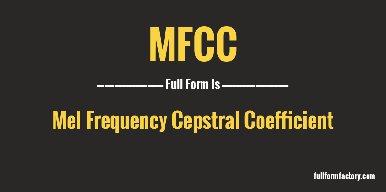 mfcc-full-form