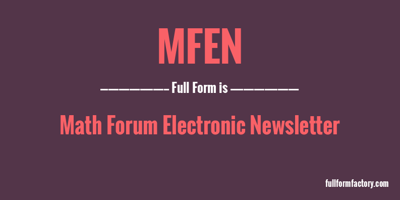 mfen-full-form
