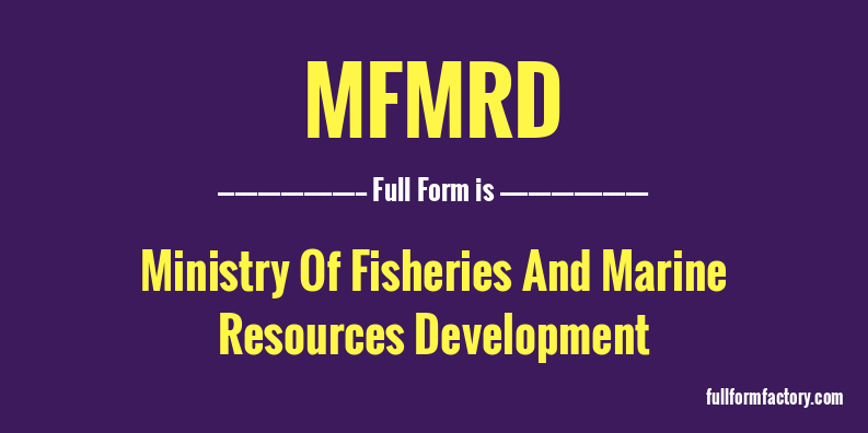 mfmrd-full-form