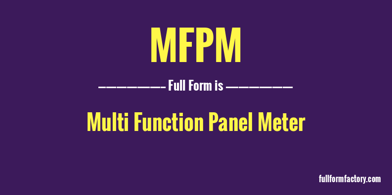 mfpm-full-form