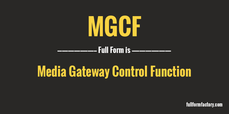 mgcf-full-form