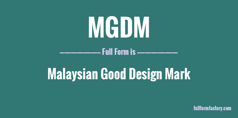 mgdm-full-form