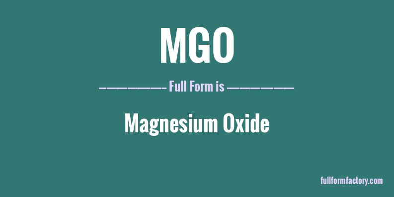 mgo-full-form
