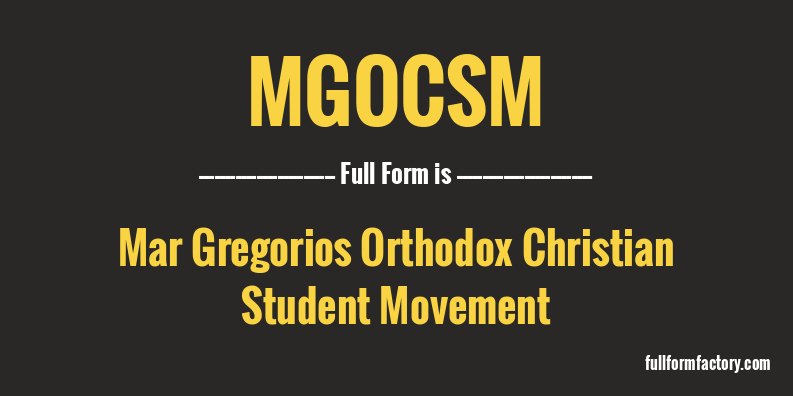 mgocsm-full-form