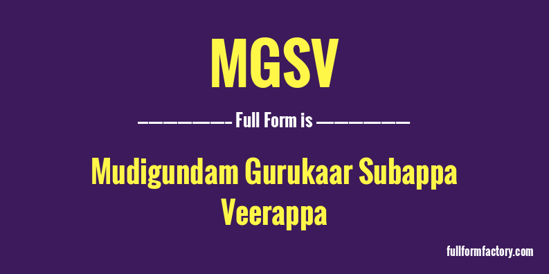 mgsv-full-form