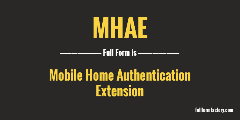 mhae-full-form