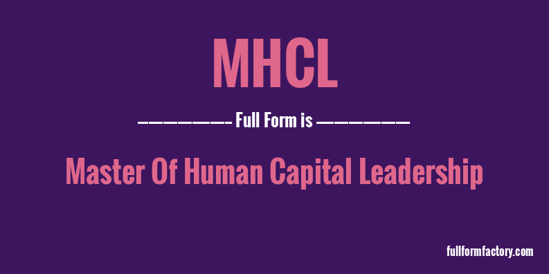 mhcl-full-form