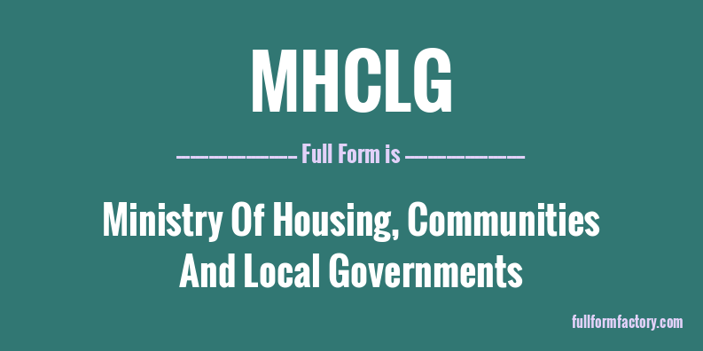 mhclg-full-form