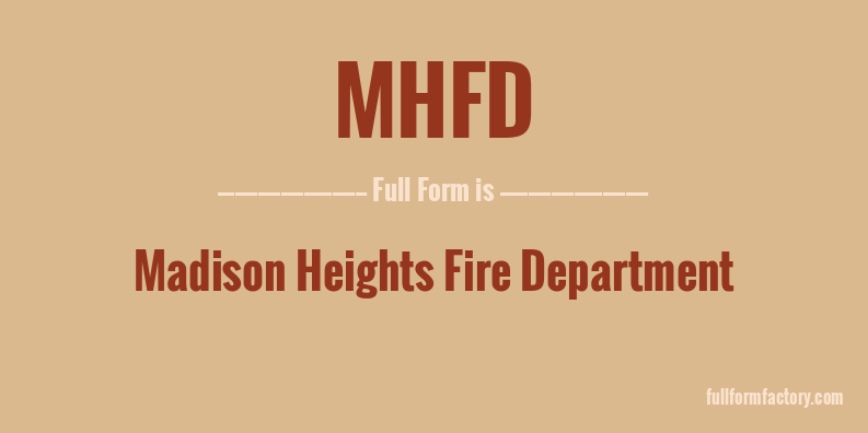 mhfd-full-form
