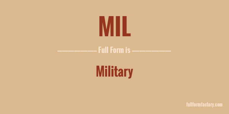mil-full-form