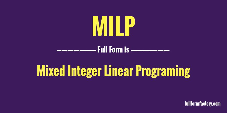 milp-full-form
