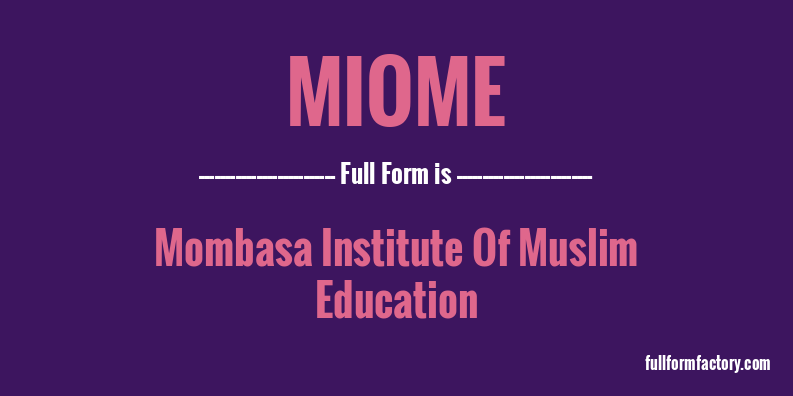 miome-full-form