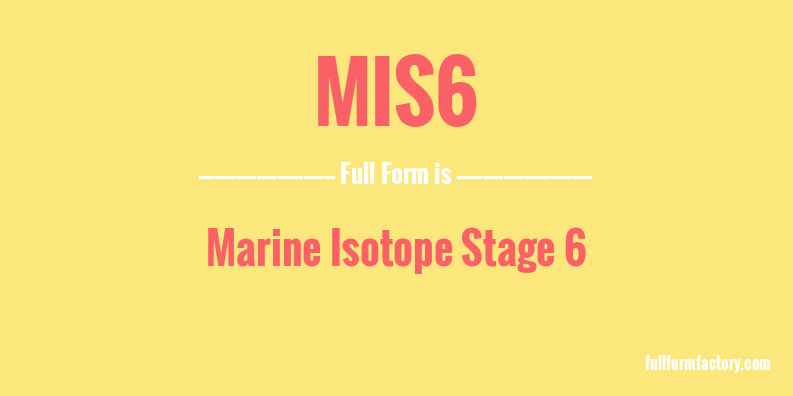 mis6-full-form
