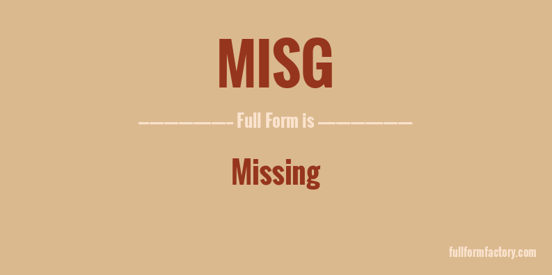 misg-full-form