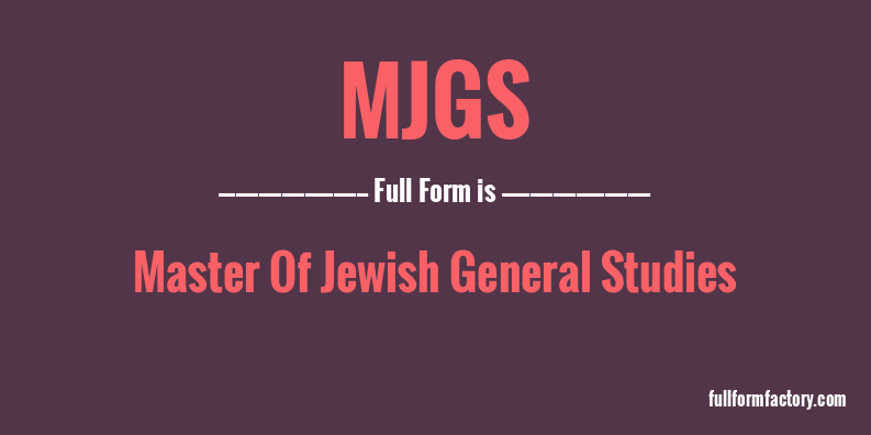 mjgs-full-form