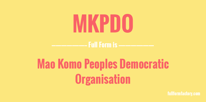 mkpdo-full-form