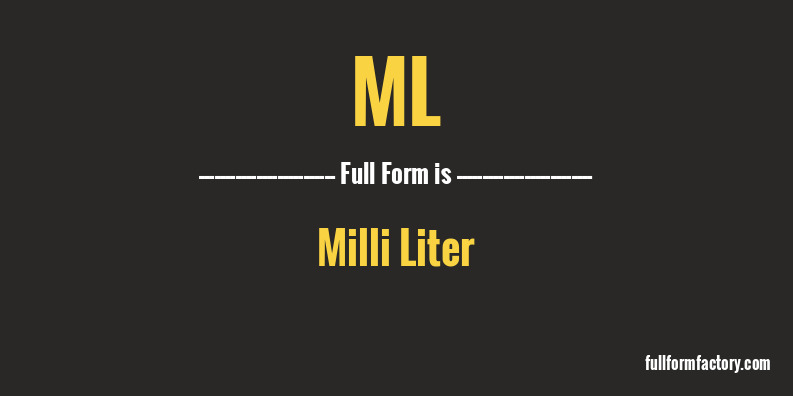 ml-full-form
