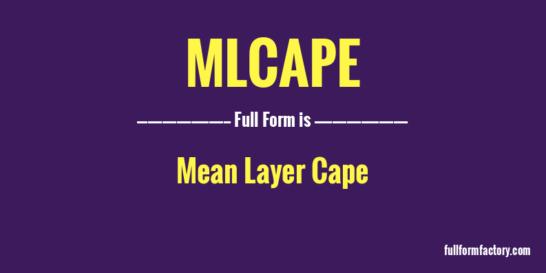 mlcape-full-form