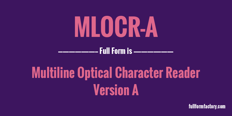 mlocr-a-full-form