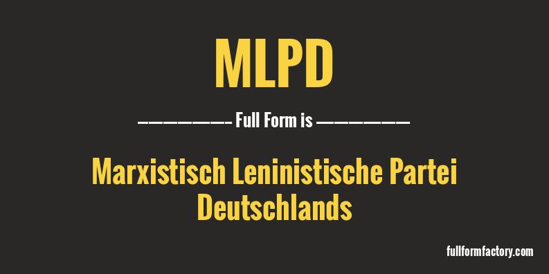mlpd-full-form