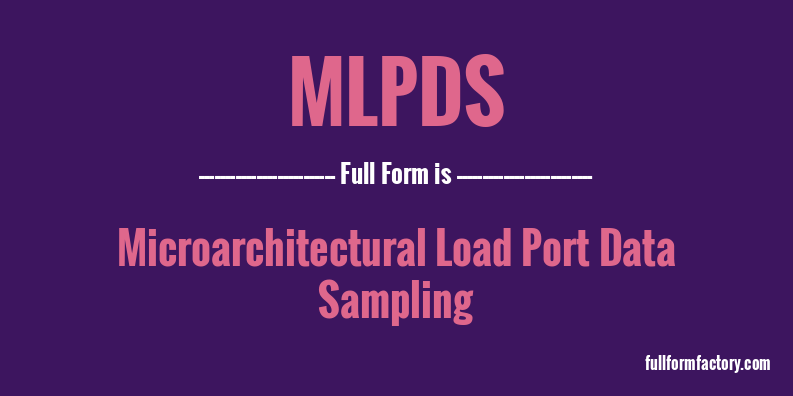 mlpds-full-form