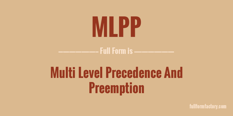 mlpp-full-form