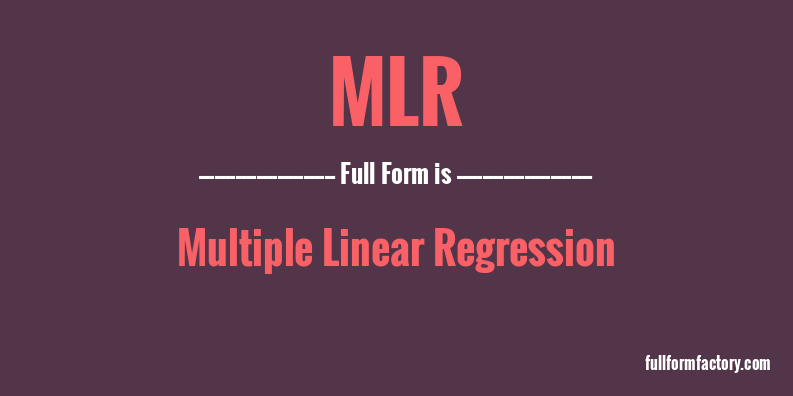 mlr-full-form