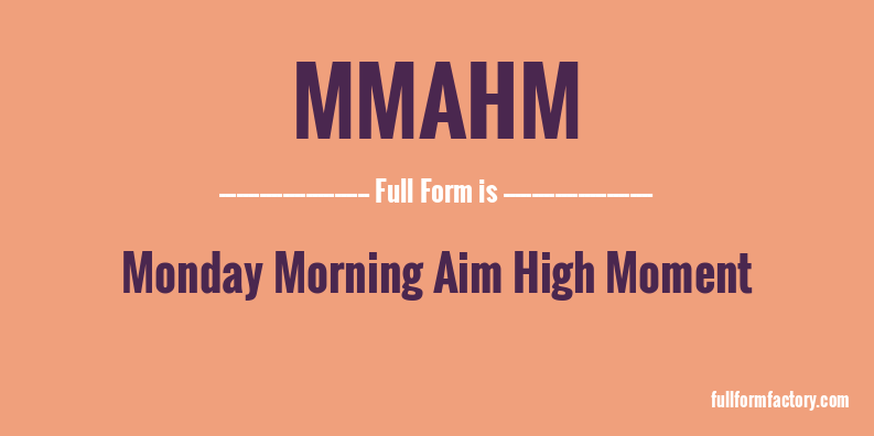 mmahm-full-form