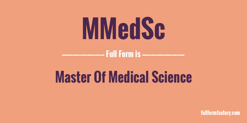 mmedsc-full-form