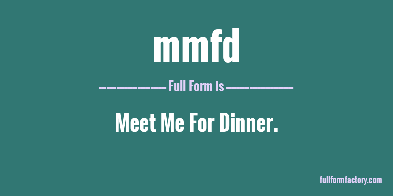 mmfd-full-form