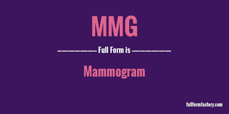mmg-full-form