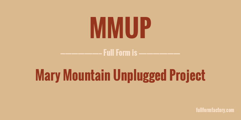 mmup-full-form