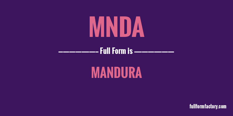 mnda-full-form