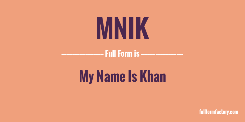 mnik-full-form