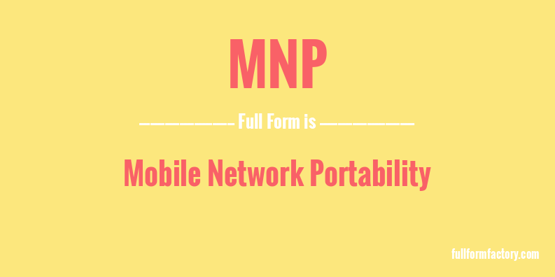 mnp-full-form