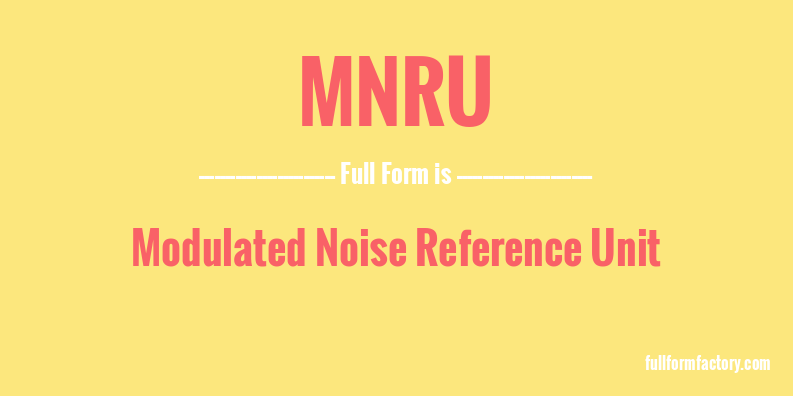 mnru-full-form