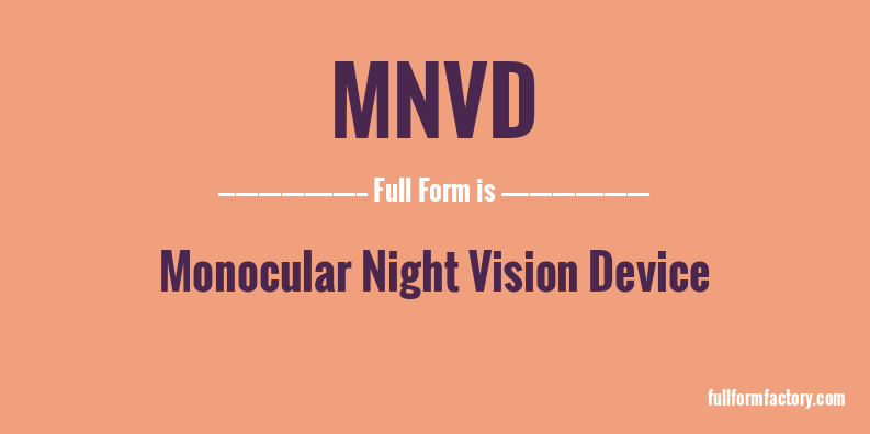 mnvd-full-form