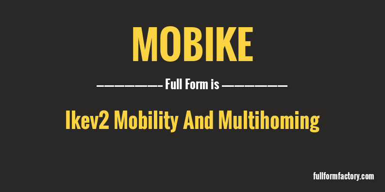 mobike-full-form