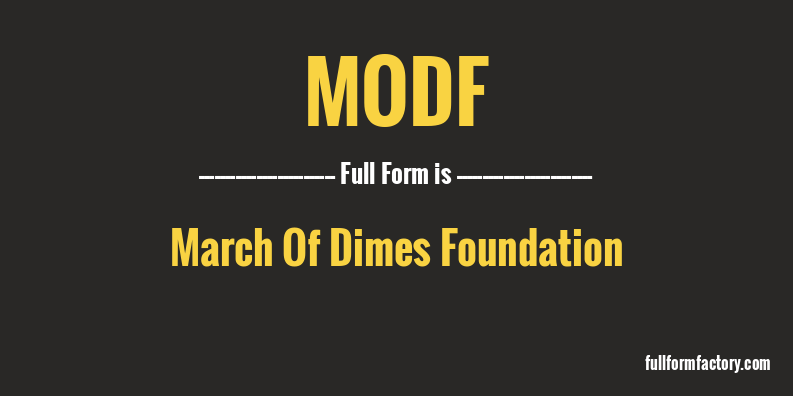 modf-full-form