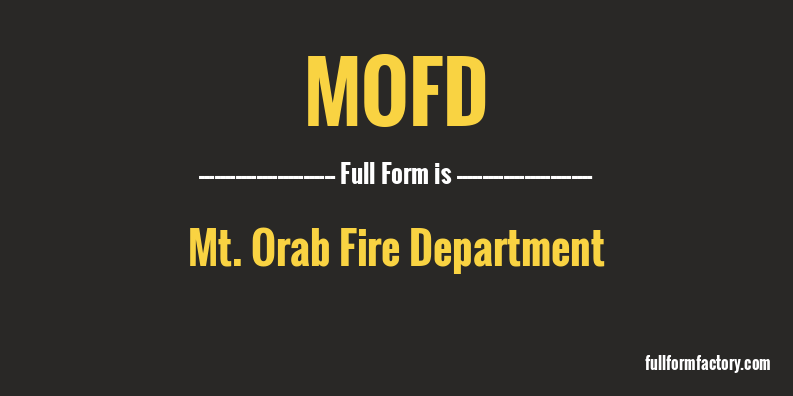 mofd-full-form