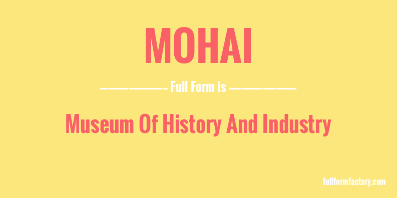 mohai-full-form
